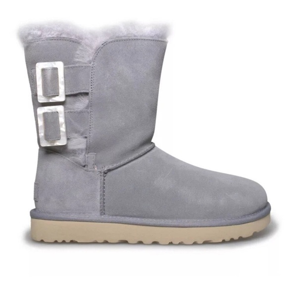 UGG Gray Ankle Boots with Cream Sole - Picture 1 of 6